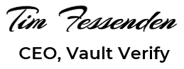 Tim Fessenden CEO Vault Verify Signature